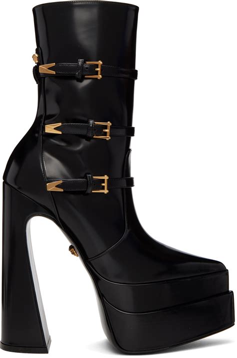 versace long boots|versace platform boots.